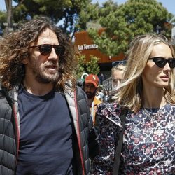 Carles Puyol y Vanesa Lorenzo en el torneo de Conde Godó 2019