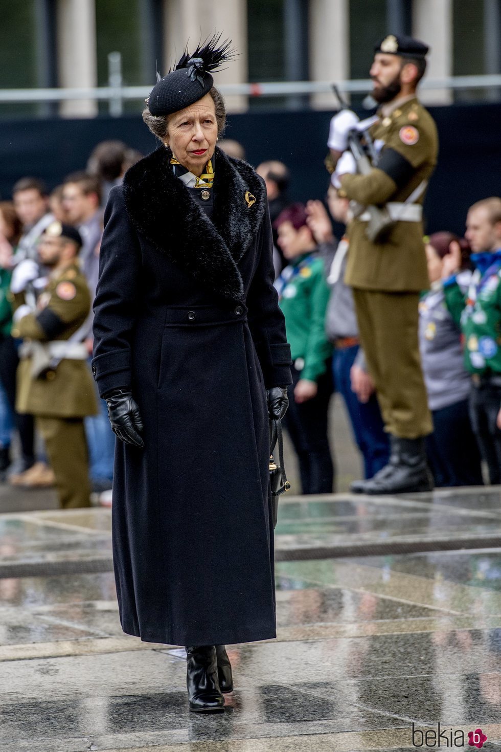La Princesa Ana de Inglaterra en el funeral del Gran Duque Juan de Luxemburgo