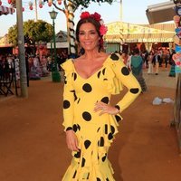 Raquel Bollo en la primera jornada de la Feria de Abril 2019