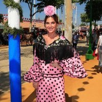 Lourdes Montes en la primera jornada de la Feria de Abril 2019
