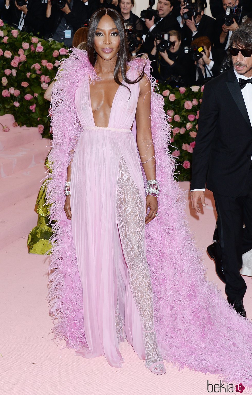 Naomi Campbell en la alfombra roja de la Gala MET 2019