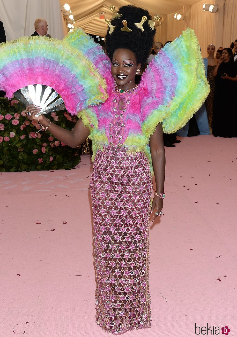 Lupita Nyong'o en la alfombra roja de la Gala MET 2019