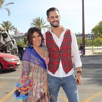 Chabelita Pantoja y Asraf Beno en la Maestranza de Sevilla durante la Feria de Abril 2019