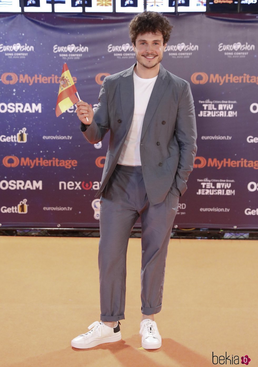 Miki Nuñez en la presentación del Festival de Eurovisión 2019 en Tel Aviv