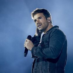 Pablo Alborán durante el concierto de Cadena 100 en Madrid