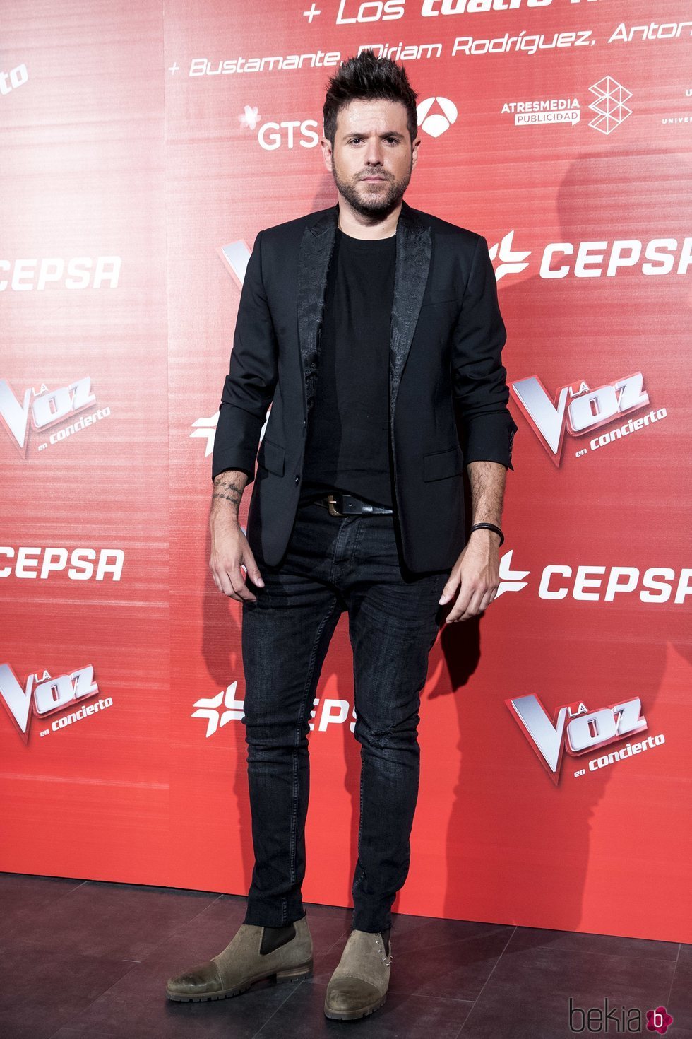Pablo López en la presentación del concierto de 'La Voz'