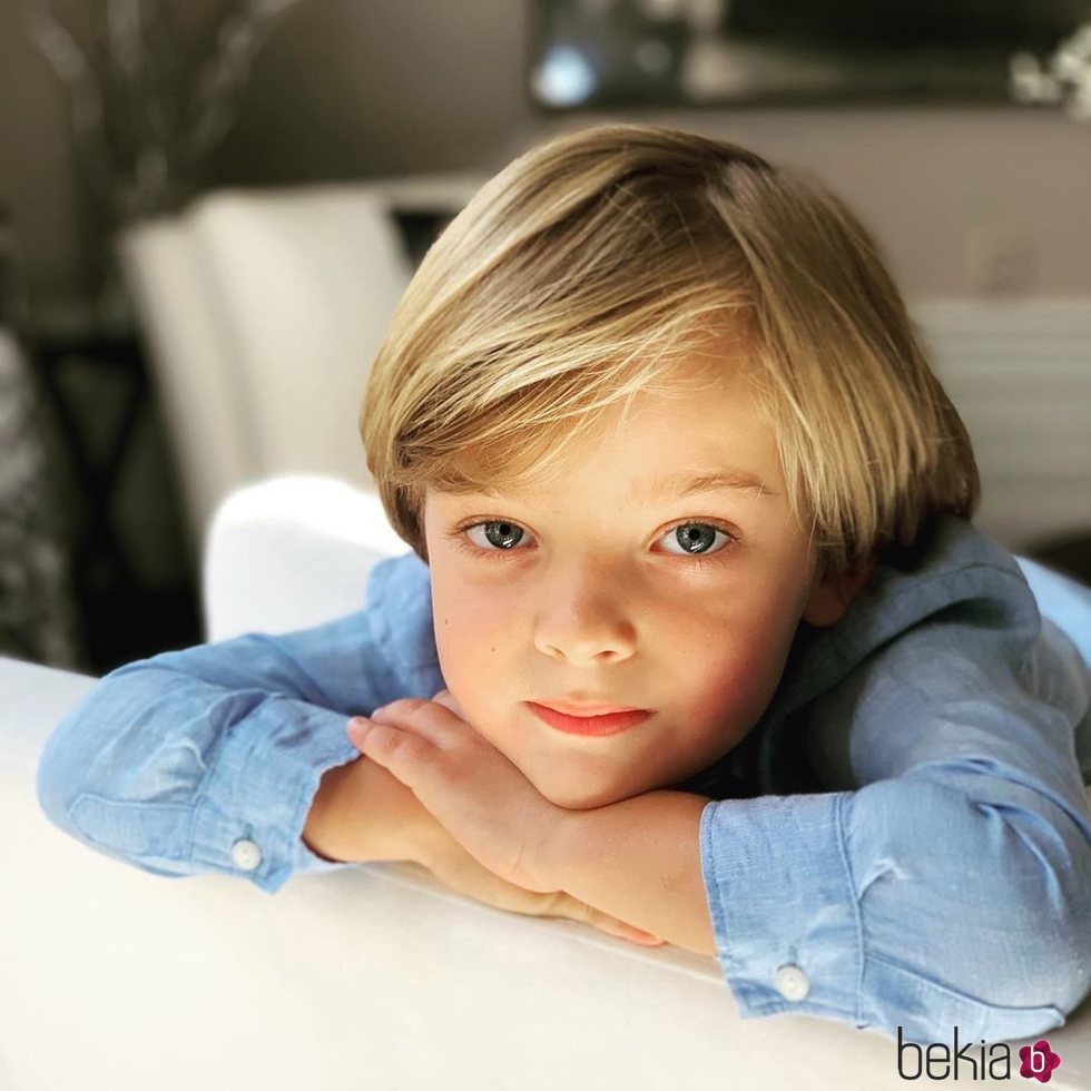 El Príncipe Nicolás de Suecia en la foto de felicitación por su cuarto cumpleaños