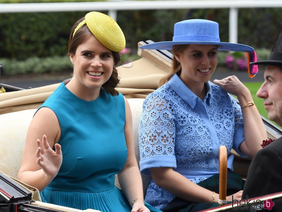 Las Princesas Eugenia y Beatriz de York en Ascot 2019