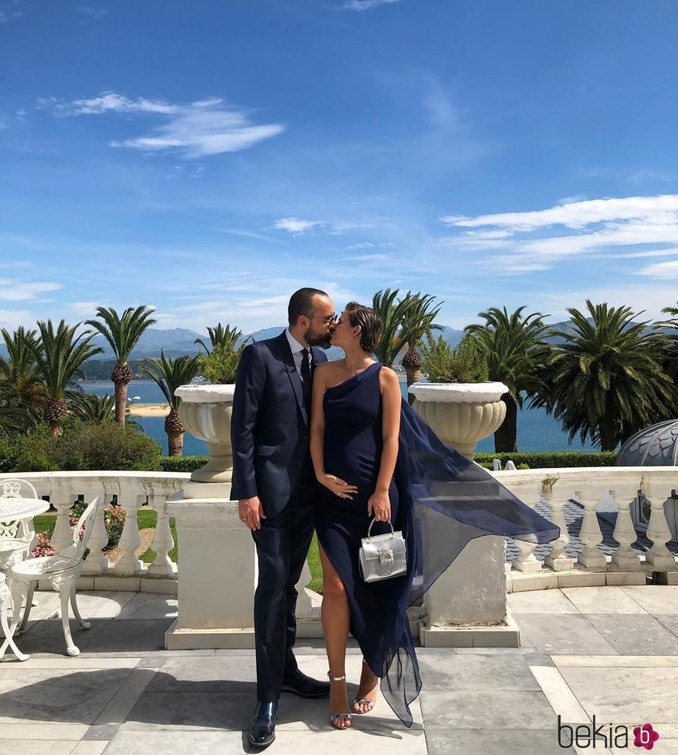 Laura Escanes y Risto Mejide antes de la boda de María Pombo