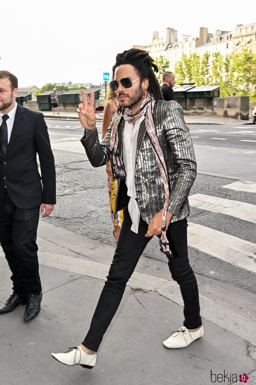 Lenny Kravitz en la boda de Zoë Kravitz y Karl Glusman