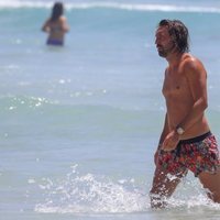 Pirlo durante sus vacaciones en familia en Ibiza