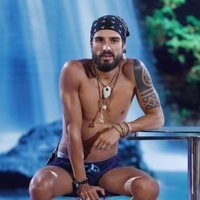 Fabio Colloricchio en el plató de 'Supervivientes 2019' tras convertirse en tercer finalista
