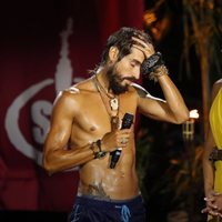 Fabio Colloricchio abatido junto a Lara Álvarez tras perder una prueba en la final de 'Supervivientes 2019'