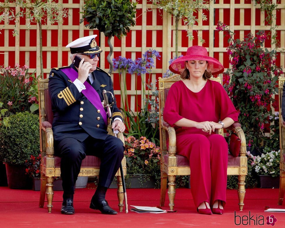 Laurent de Bélgica y Claire de Bélgica en el Día Nacional de Bélgica 2019