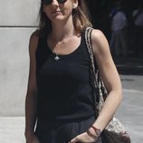 Malena Alterio en la capilla ardiente de Eduardo Gómez