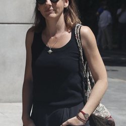 Malena Alterio en la capilla ardiente de Eduardo Gómez