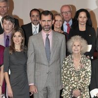 Los Reyes Felipe y Letizia y la Duquesa de Alba en la entrega de las Medallas al Mérito de las Bellas Artes 2010
