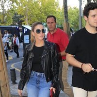 Froilán y Mar Torres Fontes en el Bernabéu