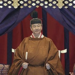 Naruhito de Japón en su entronización como Emperador