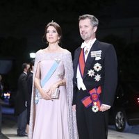 Federico y Mary en la cena por la entronización de Naruhito de Japón