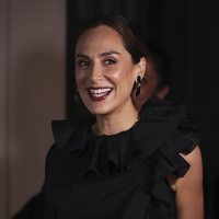 Tamara Falcó, muy sonriente en un evento de un mercado gastronómico