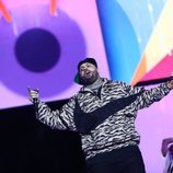 Nicky Jam en su actuación en Los 40 Music Awards 2019