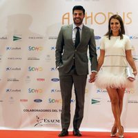Miguel Torres y Paula Echevarría en la inauguración del Teatro del Soho en Málaga