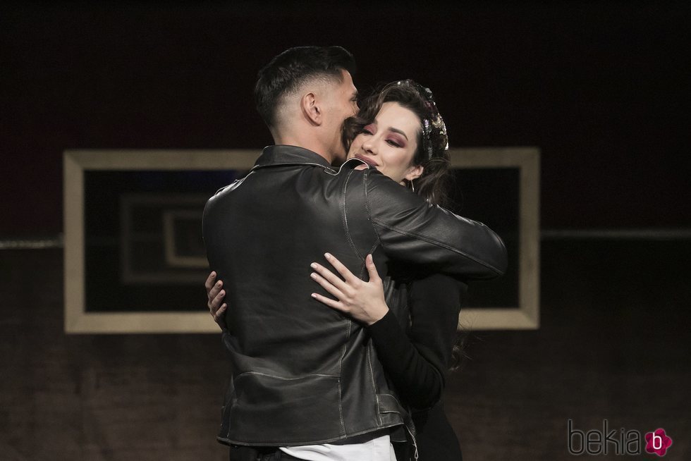 Adara y Gianmarco se abrazan en su reencuentro de la gala 14 de 'GH VIP 7'