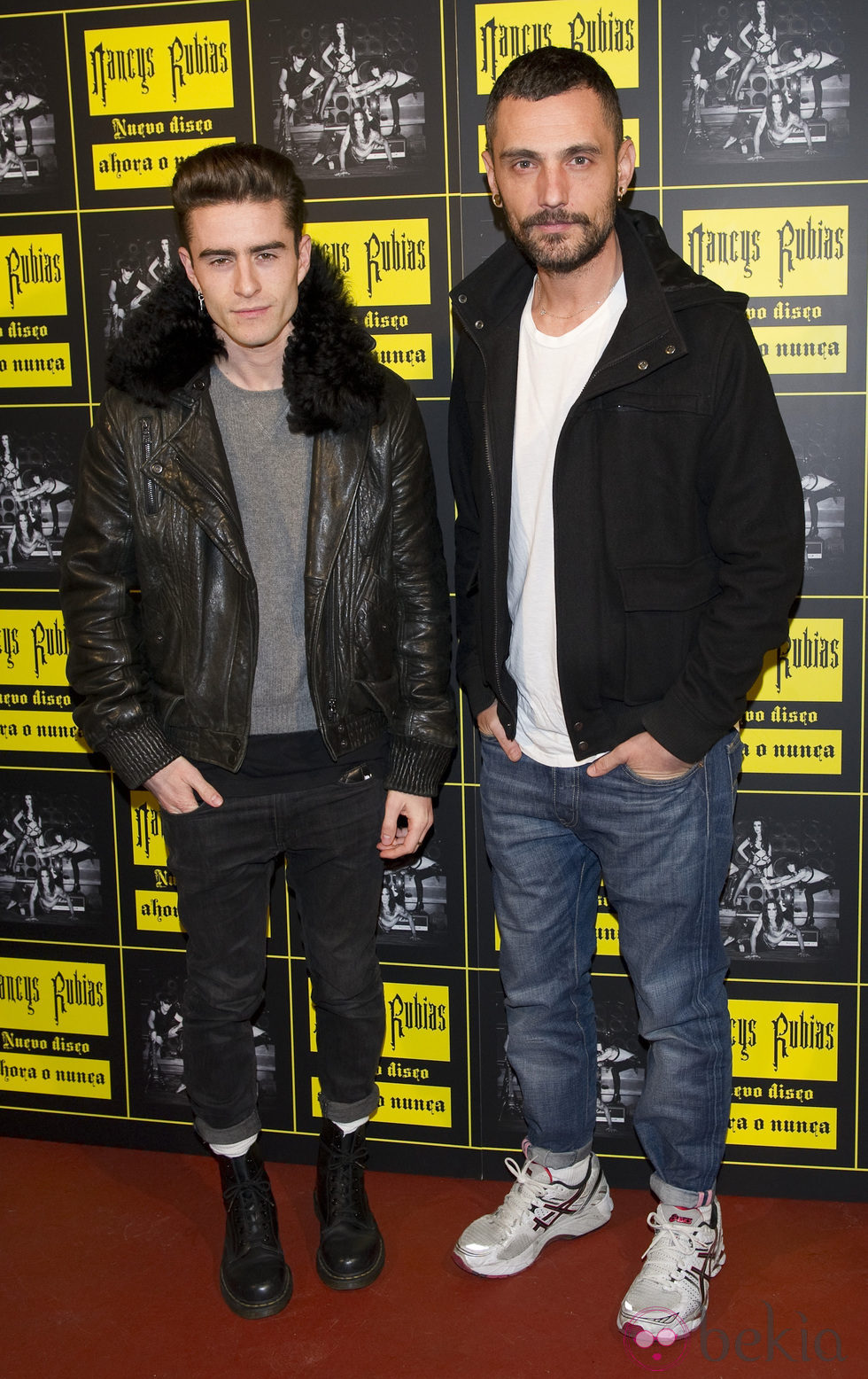 Pelayo Díaz y David Delfín en la presentación del disco de Nancys Rubias