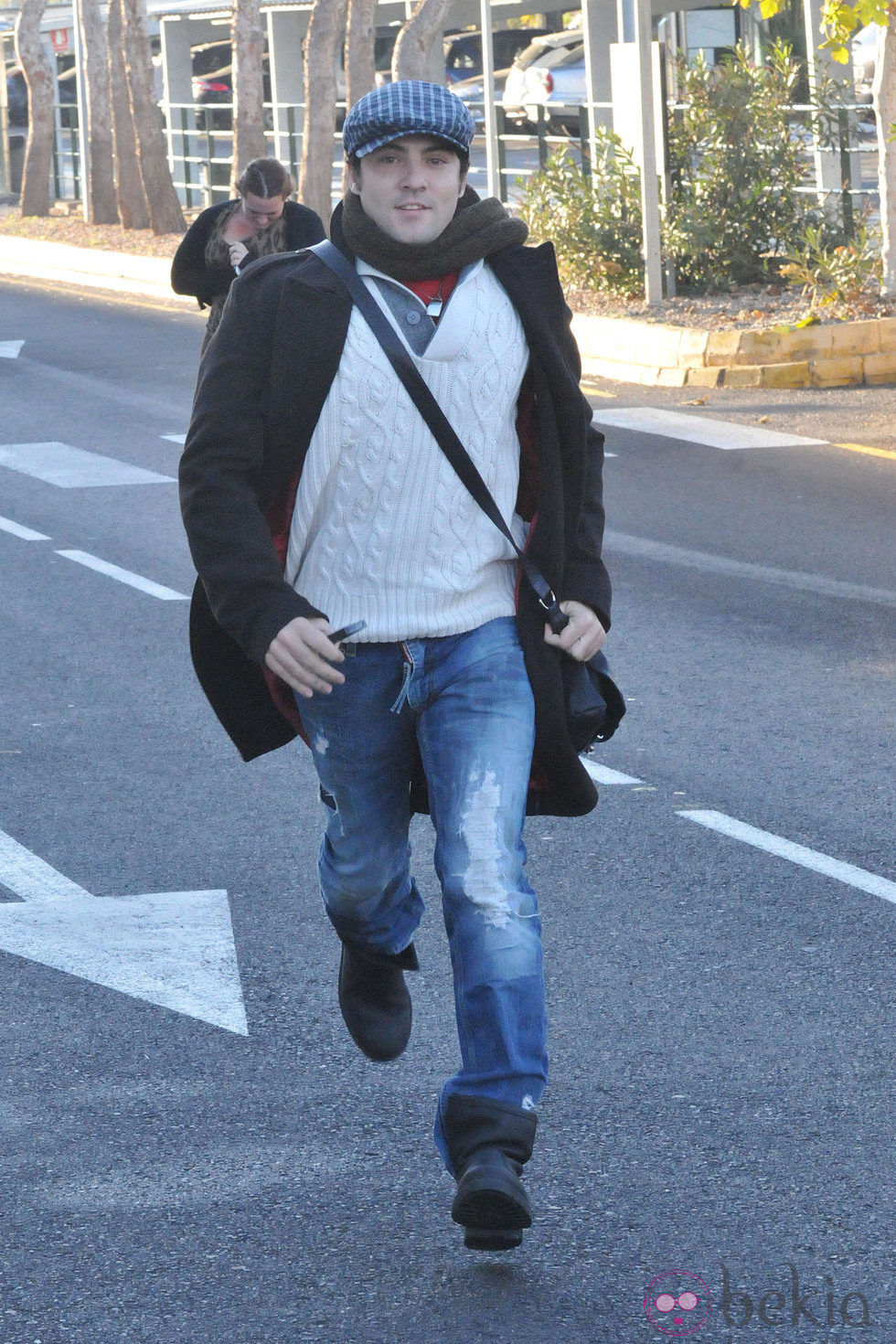 David Bisbal corriendo por las calles de Almería