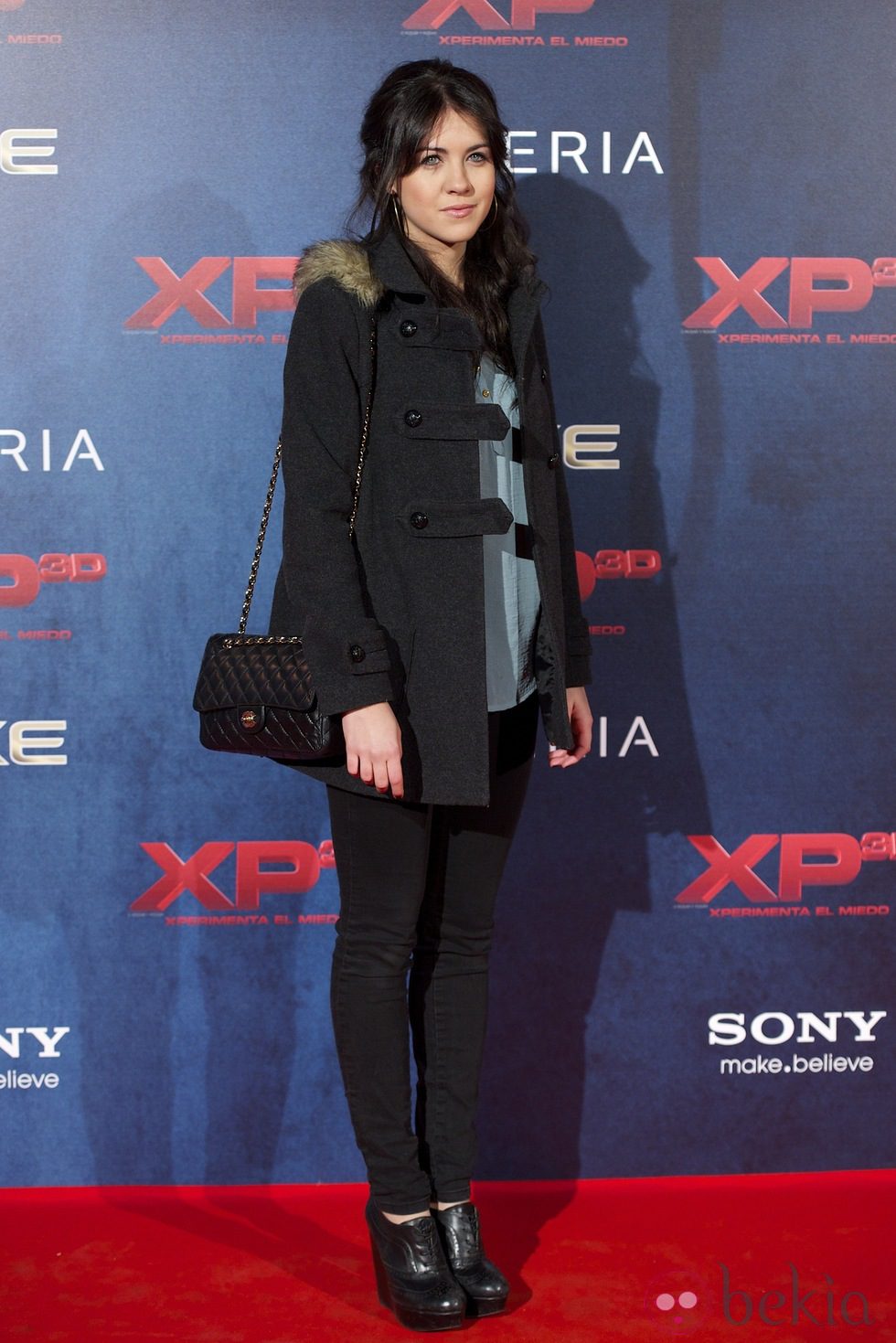 Andrea Guasch en el estreno de XP3D en Madrid
