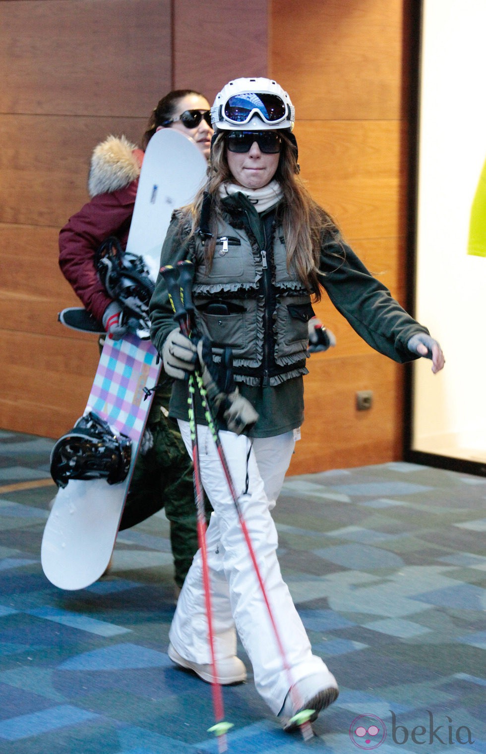 Elena Tablada en la nieve