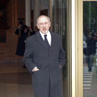 Rodrigo Rato en el tanatorio donde se encuentra Ramón Rato