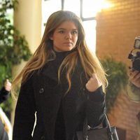 Alejandra Ruiz Rato en el tanatorio donde se encuentra Ramón Rato