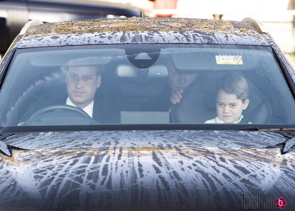 El Príncipe Guillermo y el Príncipe Jorge en el almuerzo prenavideño 2019 en Buckingham Palace