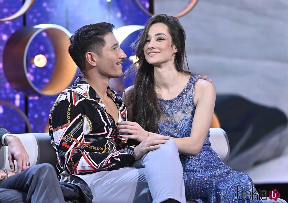 Adara y Gianmarco al reencontrarse en el debate final de 'GH VIP 7'