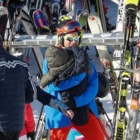 David Bisbal con su hijo Matteo en la nieve