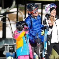 David Bisbal, Rosanna Zanetti y Ella Bisbal en Baqueira