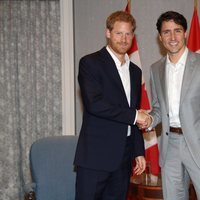 El Príncipe Harry y Justin Trudeau