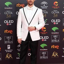 Jan Cornet en la alfombra roja de los Goya 2020