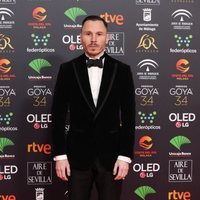 Rubén Ochandiano en la alfombra roja de los Goya 2020