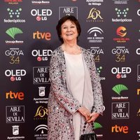 Julieta Serrano en la alfombra roja de los Goya 2020