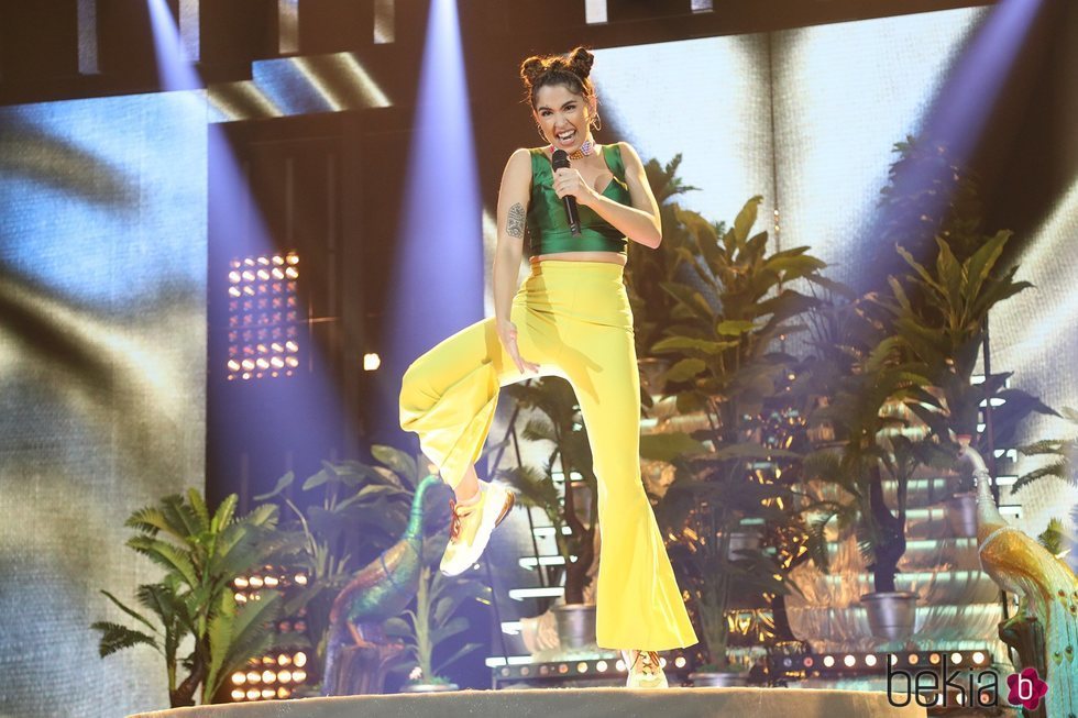 Anaju durante su actuación en la Gala 5 de 'OT 2020'