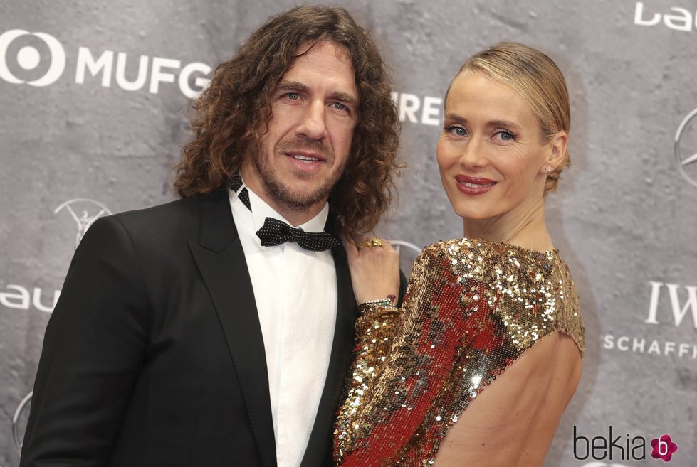 Carles Puyol y Vanesa Lorenzo en los Premios Laureus 2020