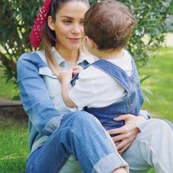 Rosanna Zanetti con su hijo Matteo en su cumpleaños