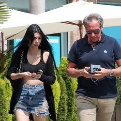 Alejandra Rubio y su padre Alejandro acuden juntos a comer