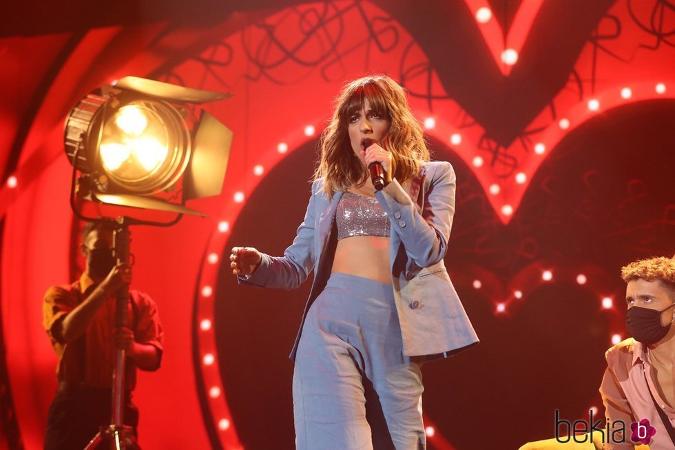 Maialen cantando 'Should I Stay or Should I Go' en la gala 11 de 'OT 2020'