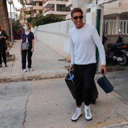 Hugo Sierra a su llegada a Mallorca después de 'Supervivientes 2020'