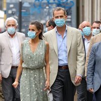 Los Reyes Felipe y Letizia en la Casa-Museo Pérez Galdós en Las Palmas de Gran Canaria