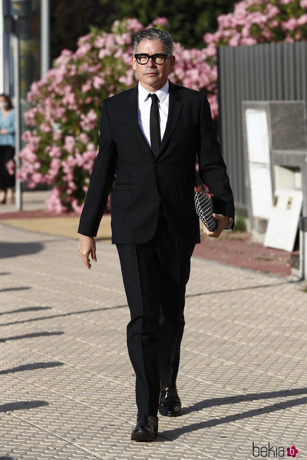 Boris Izaguirre en el funeral de Álex Lequio Obregón en Madrid